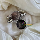 Silver Look Alike Temple Kumkum Box -Ram Parivar-G10271